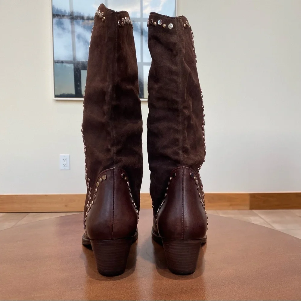 NWOT Free People Jackson Studded Western Bootie, Size 7.5